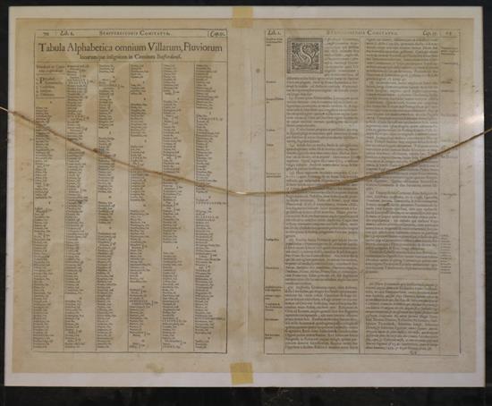 John Speede Map of Whight Island 15.75 x 20.75in.